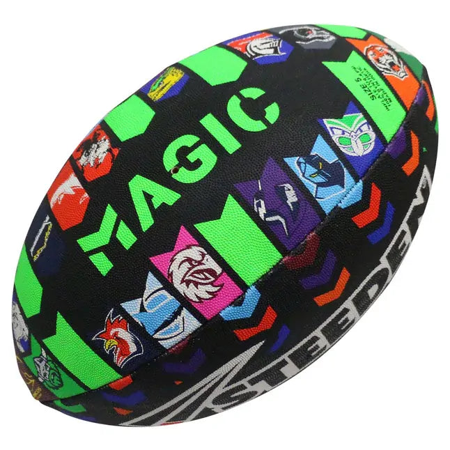 2025 Official Magic Round Replica NRL Steeden Rugby League Football Size 5!
