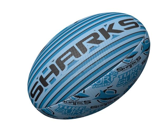 Cronulla Sharks NRL Steeden Surf and Turf Rugby League Football Size 3! T6