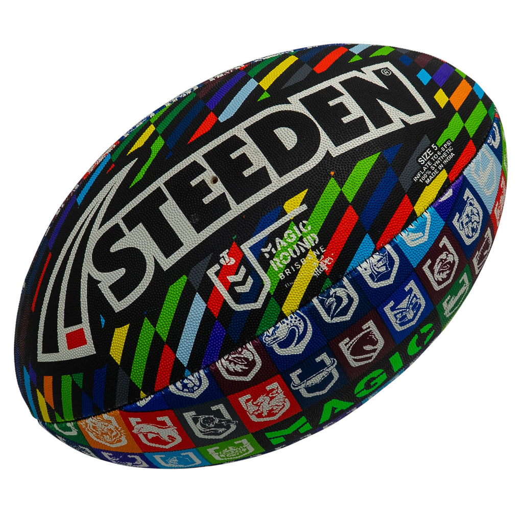 2026 Official Magic Round Replica NRL Steeden Rugby League Football Si ...