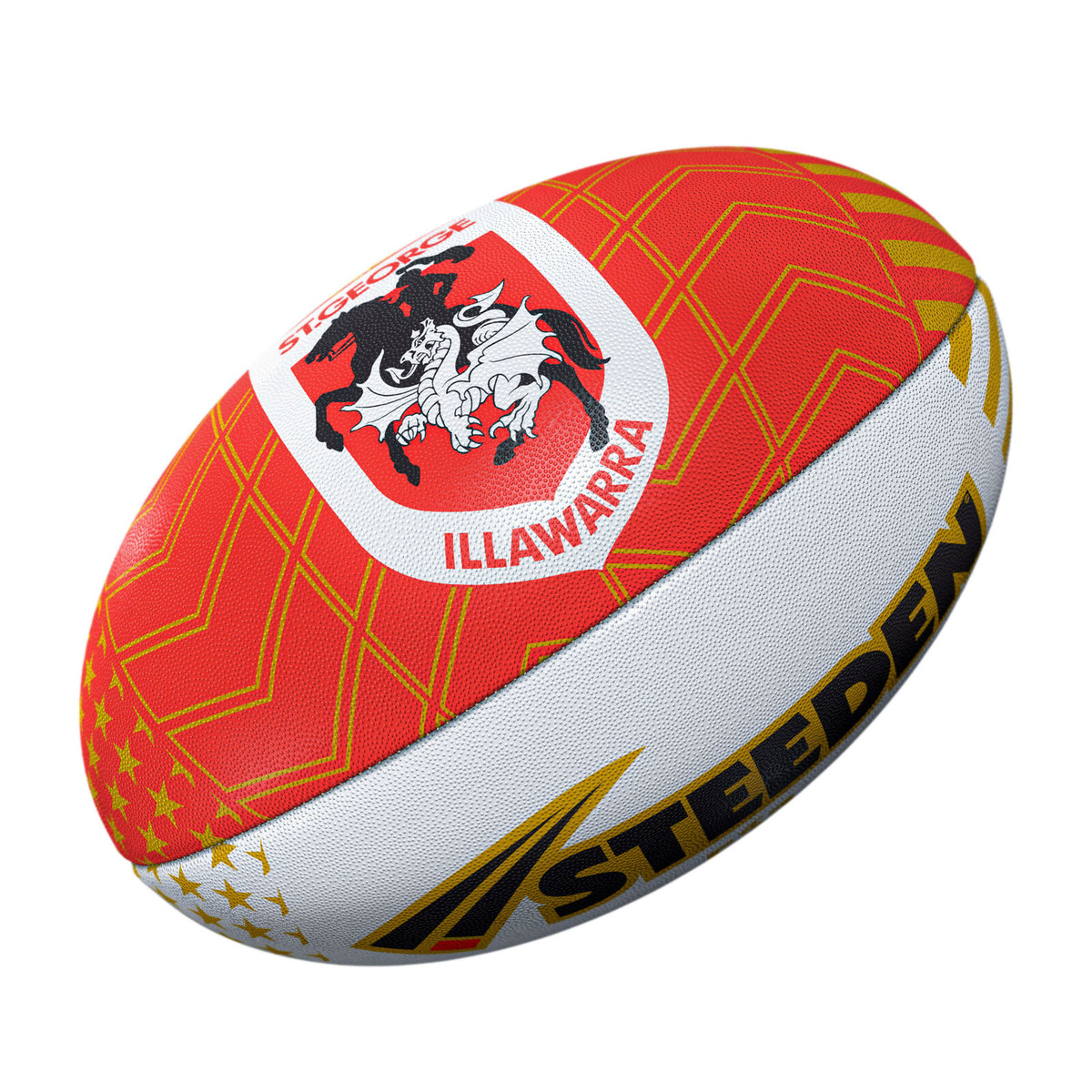 Dragons 2026 Official Las Vegas Team Ball NRL Steeden Football Size 5!