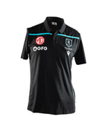 Port Adelaide Power AFL 2021 Macron Players Travel Polo Sizes S-5XL!