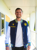 Parramatta Eels NRL Macron Varsity Bombers Jacket Sizes S-3XL! T4