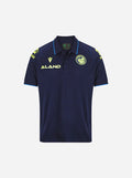 Parramatta Eels NRL Macron Navy Players Travel Polo Sizes S-5XL! T4