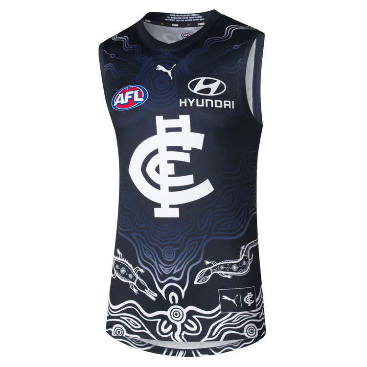 Carlton Blues Puma AFL Indigenous Guernsey Sizes Kids YXS-YXL! T4