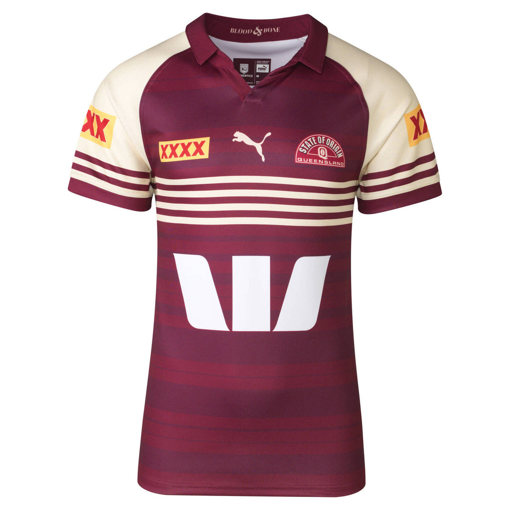 Queensland Maroons QRL Puma Captains Run Jersey Sizes S-6XL! T4