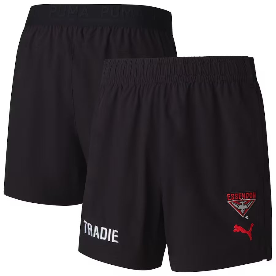Essendon Bombers AFL 2025 Puma Training Shorts Sizes S-6XL!