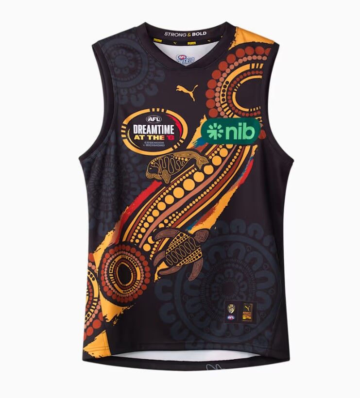 Richmond Tigers 2026 AFL Puma Dreamtime Guernsey Sizes S-3XL!