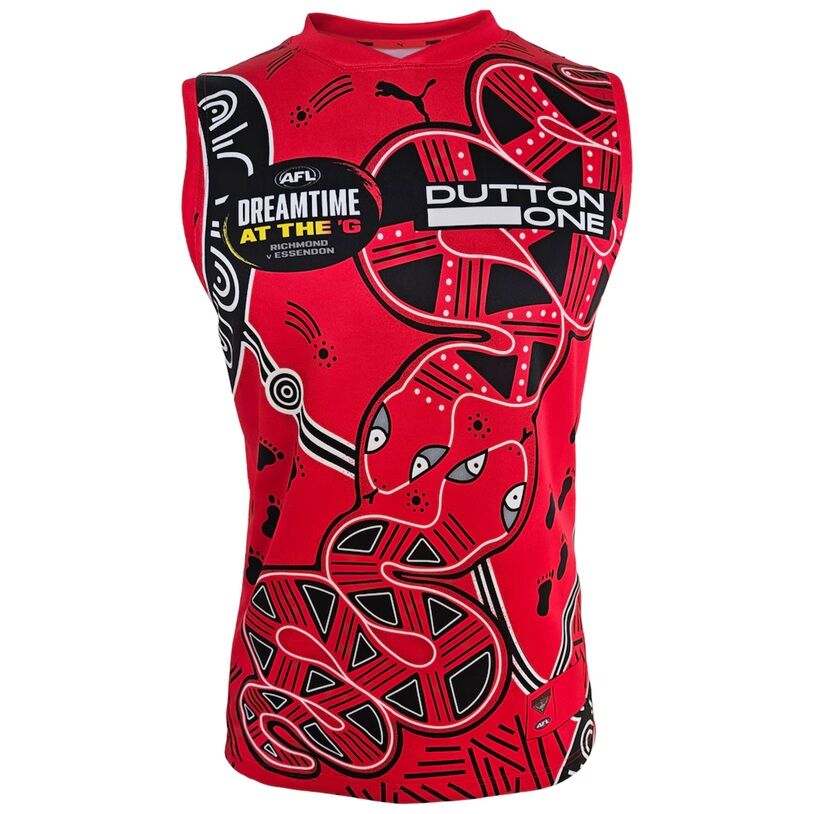 Essendon Bombers AFL 2026 Puma Dreamtime Indigenous Guernsey Sizes S-3XL!