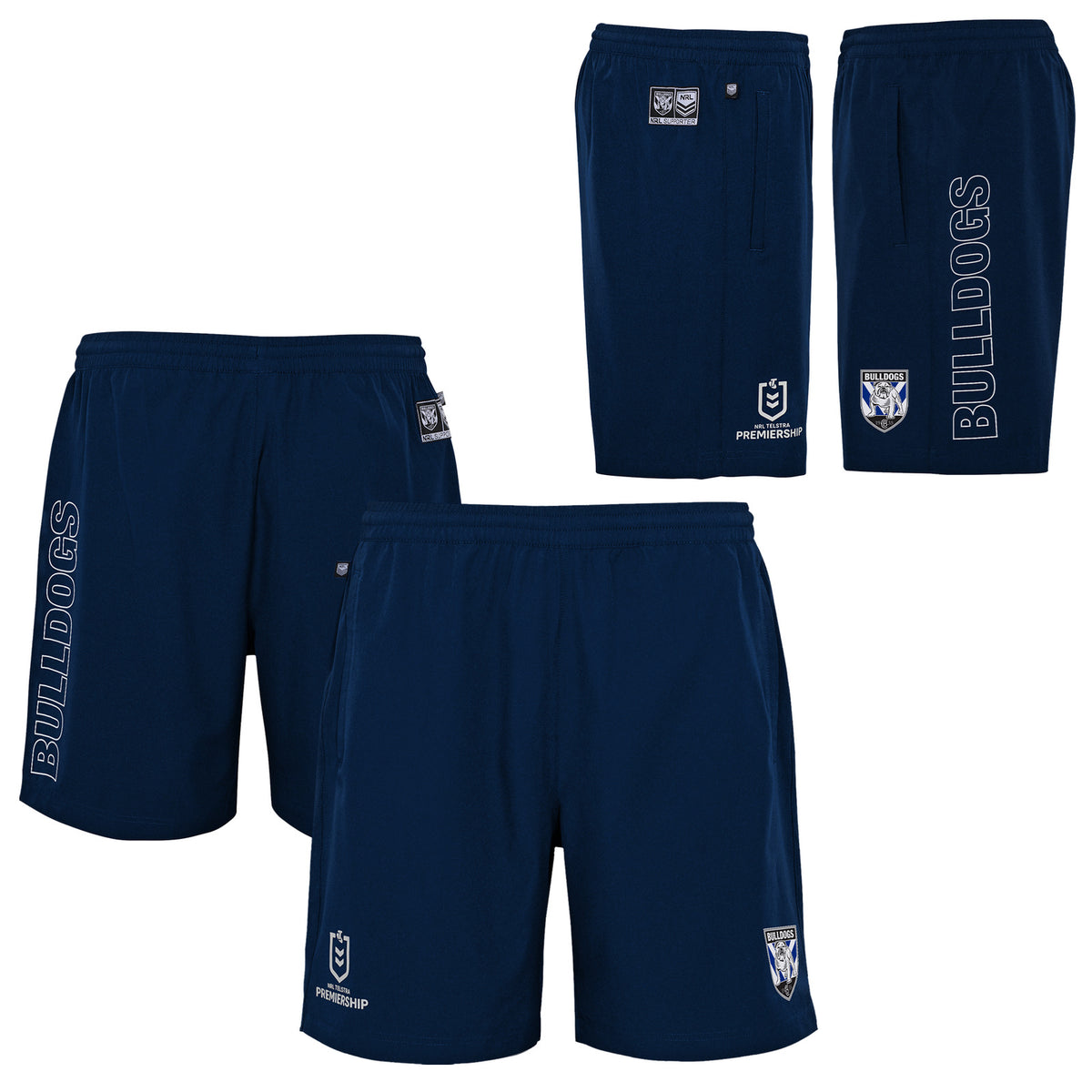 Canterbury Bulldogs NRL 2021 Outerstuff Sport Shorts Size S-5XL!