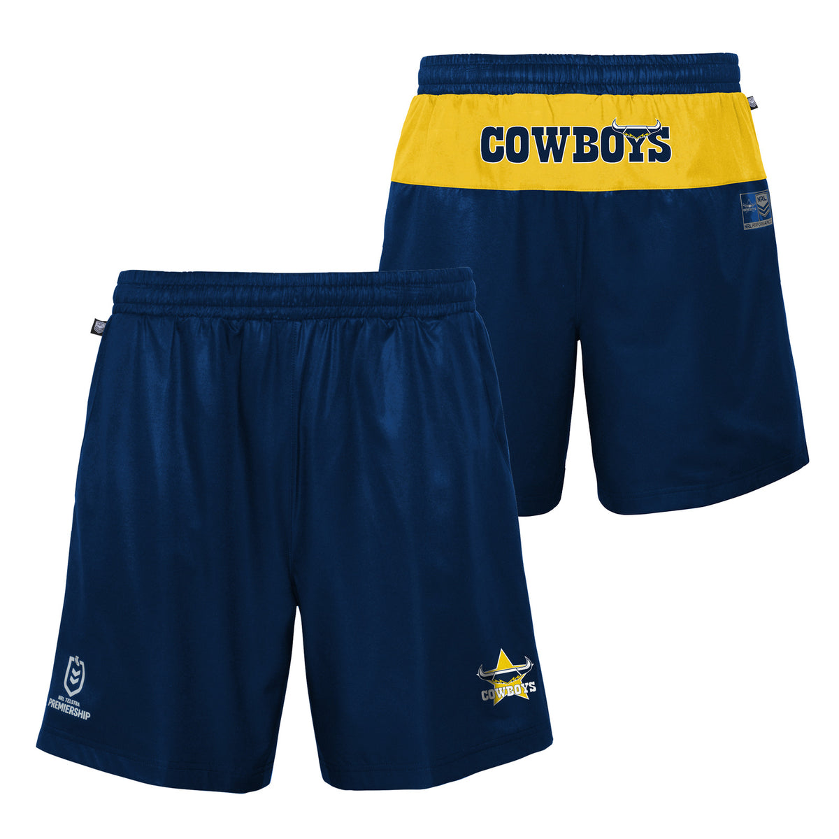 North Qld Cowboys NRL Outerstuff Performance Shorts Size S-2XL! T3