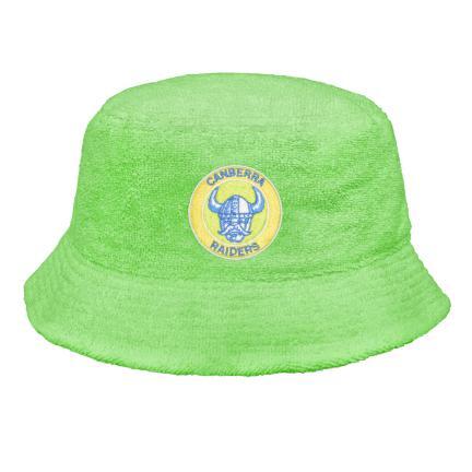 Canberra Raiders NRL Green Machine Outer Terry Bucket Hat Cap!