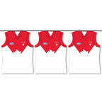 Sydney Swans AFL Bunting Flags 4m & 25 Balloons Birthday Party Pack