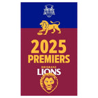 Brisbane Lions AFL Premiers 2025 Supporters Cape Wall Flag 90 x 150cm! Ltd Ed
