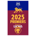 Brisbane Lions AFL Premiers 2025 Supporters Cape Wall Flag 90 x 150cm! Ltd Ed