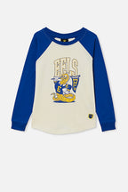 Parramatta Eels NRL Cotton On Raglan LS Top Kids Sizes 1yrs-10yrs! C1