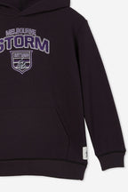 Melbourne Storm NRL 2023 Fleece Hoody Kids Sizes 3yrs-12yrs!