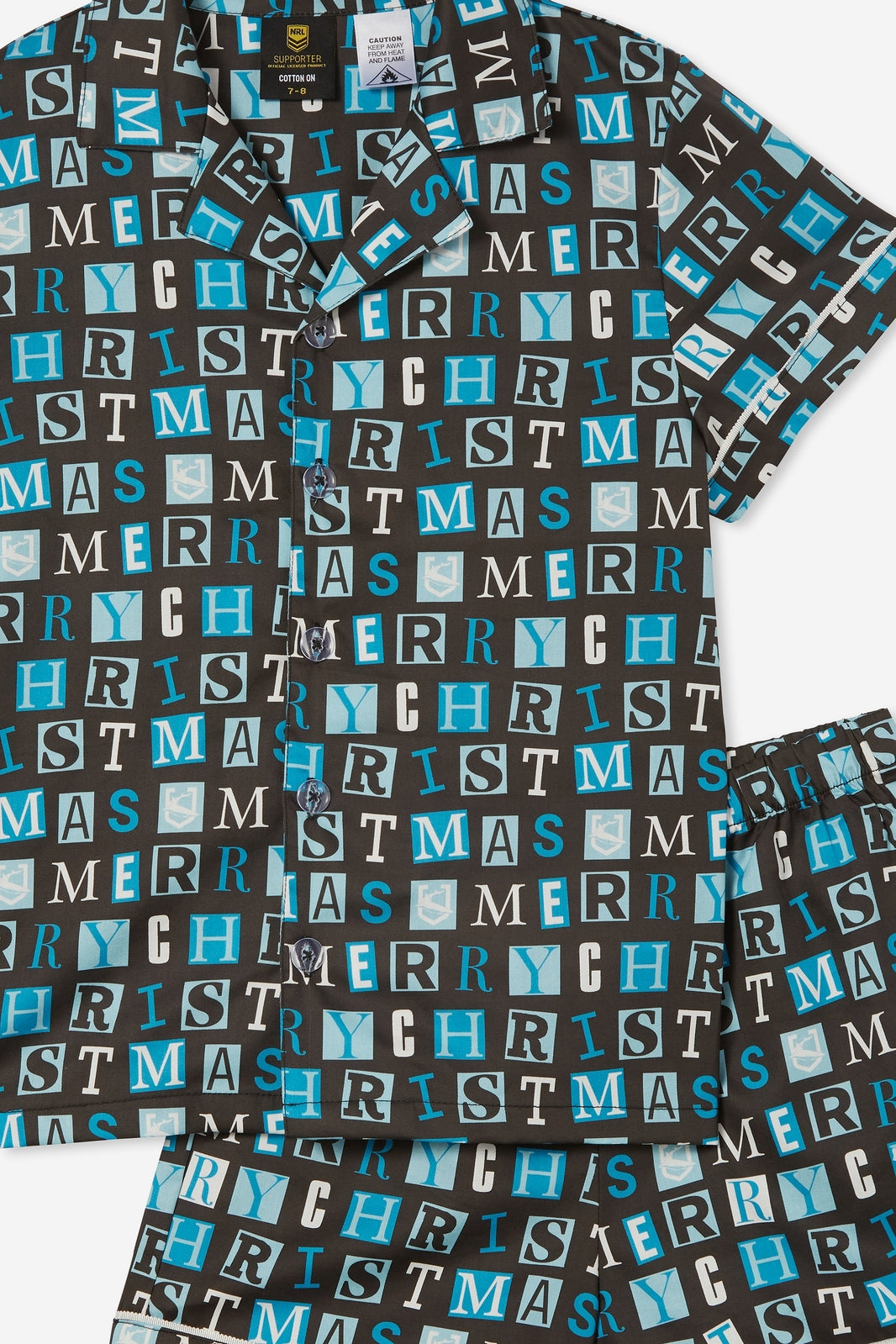 Cronulla Sharks NRL Christmas Family Pyjamas Adult XS-3XL
