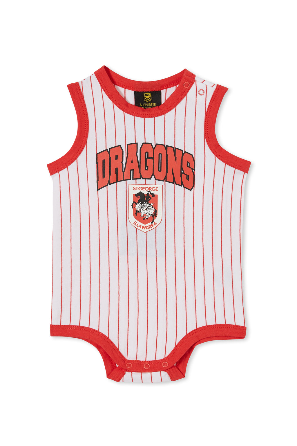 St George Dragons NRL Hanson Baby Romper Suit Toddlers 6mnths-18months!