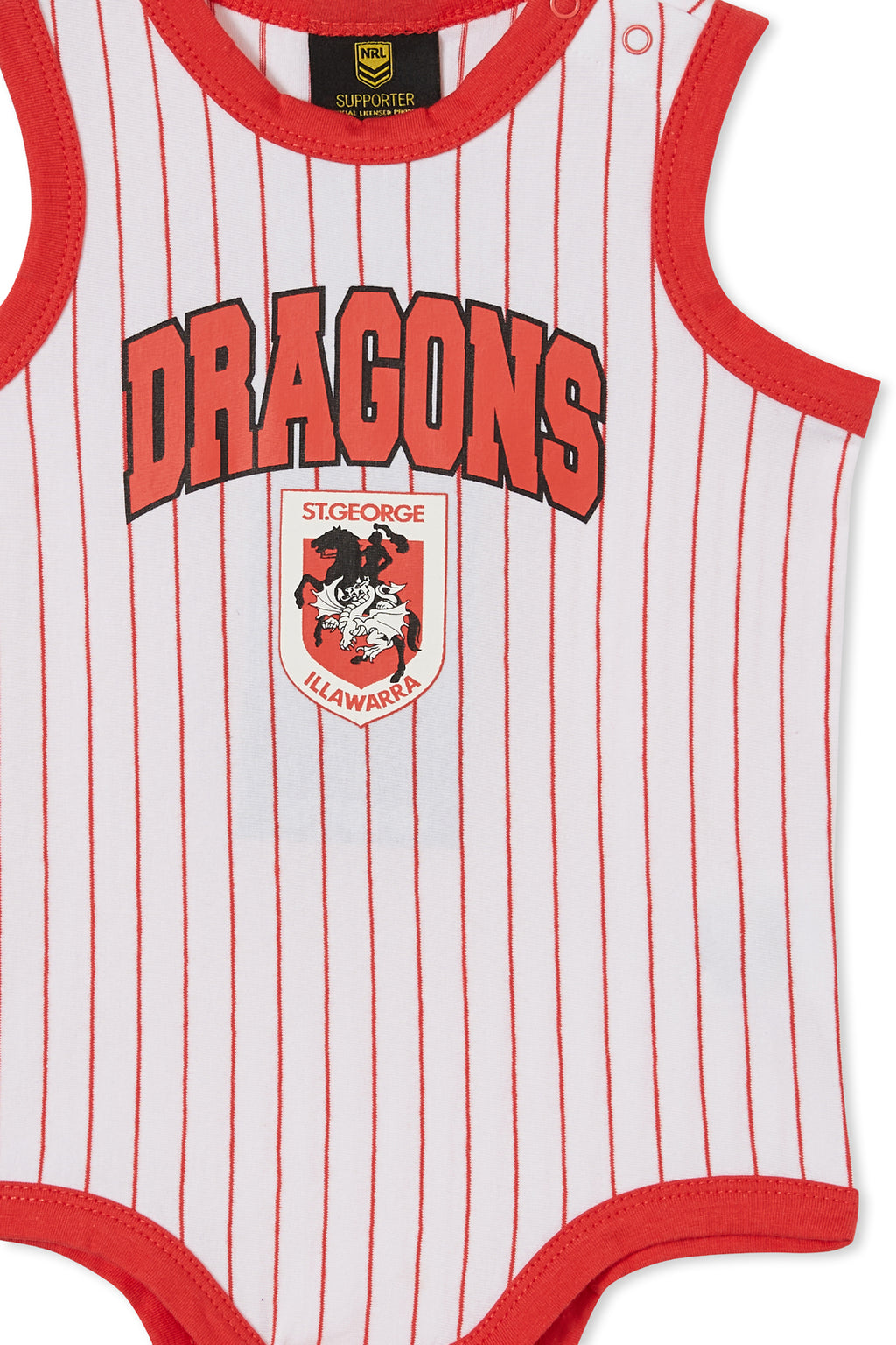 St George Dragons NRL Hanson Baby Romper Suit Toddlers 6mnths-18months!