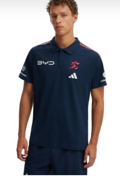 Sydney Roosters NRL 2026 Adidas Media Polo Extra Big Sizes 4XL-5XL!