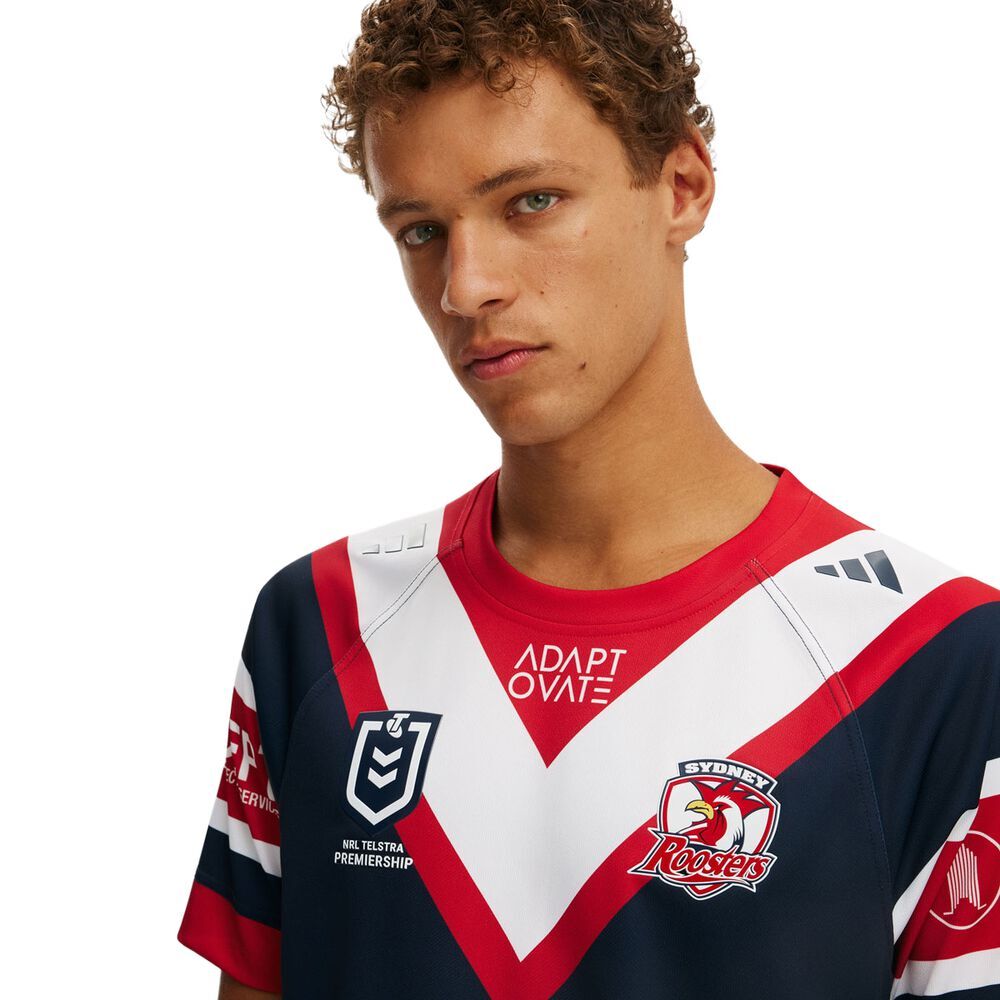 Sydney Roosters NRL 2026 Adidas Home Jersey Extra Big Sizes 4XL-5XL!