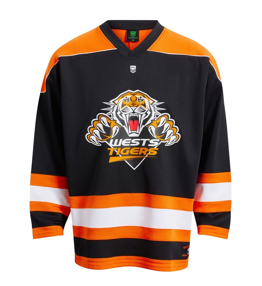 Wests Tigers NRL Long Sleeve Hockey Jersey Sizes S-3XL!