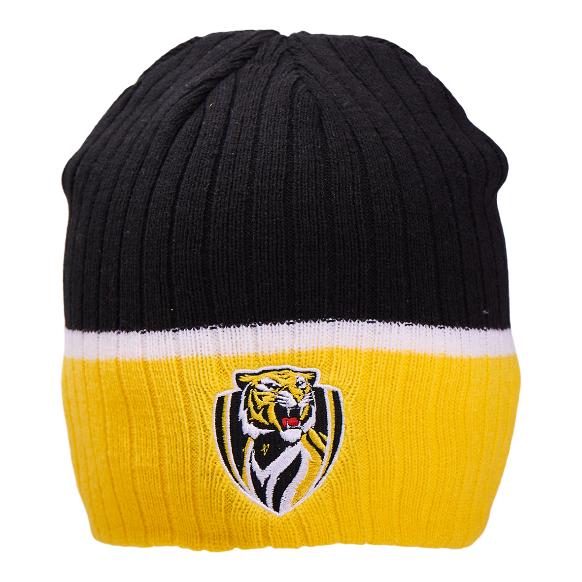 Richmond Tigers AFL Burley Sekem Boundary Rib Beanie! BNWT's!