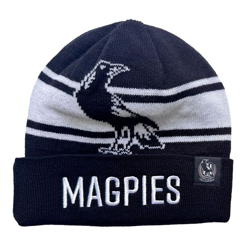 Collingwood Magpies AFL Burley Sekem Transform Beanie BNWT's!