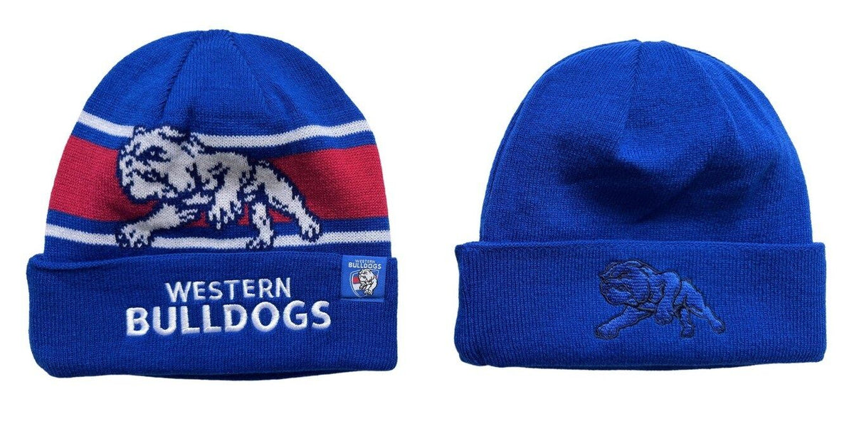 Western Bulldogs AFL Burley Sekem Transform Beanie BNWT's!