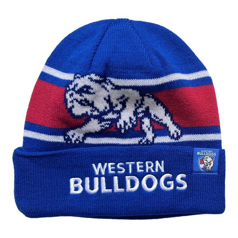Western Bulldogs AFL Burley Sekem Transform Beanie BNWT's!