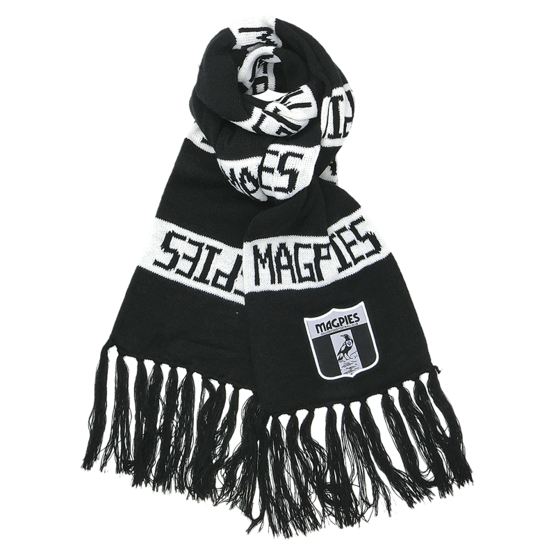 Collingwood Magpies AFL Limited Edition Heritage Emblem Bar Scarf!