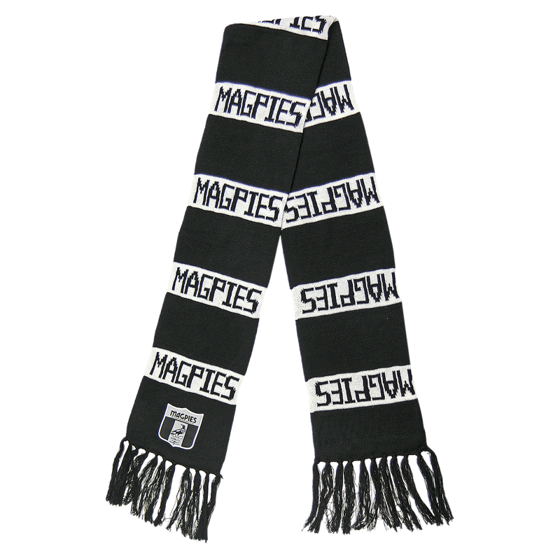 Collingwood Magpies AFL Limited Edition Heritage Emblem Bar Scarf!