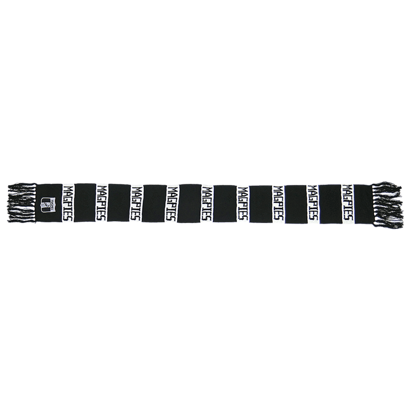 Collingwood Magpies AFL Limited Edition Heritage Emblem Bar Scarf!