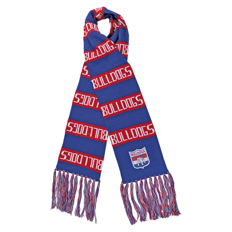Western Bulldogs AFL Limited Edition Heritage Emblem Bar Scarf! BNWT's!
