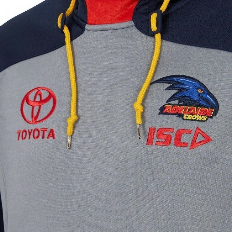 Adelaide Crows AFL ISC Players Grey Squad Hoody Size S-5XL! T8