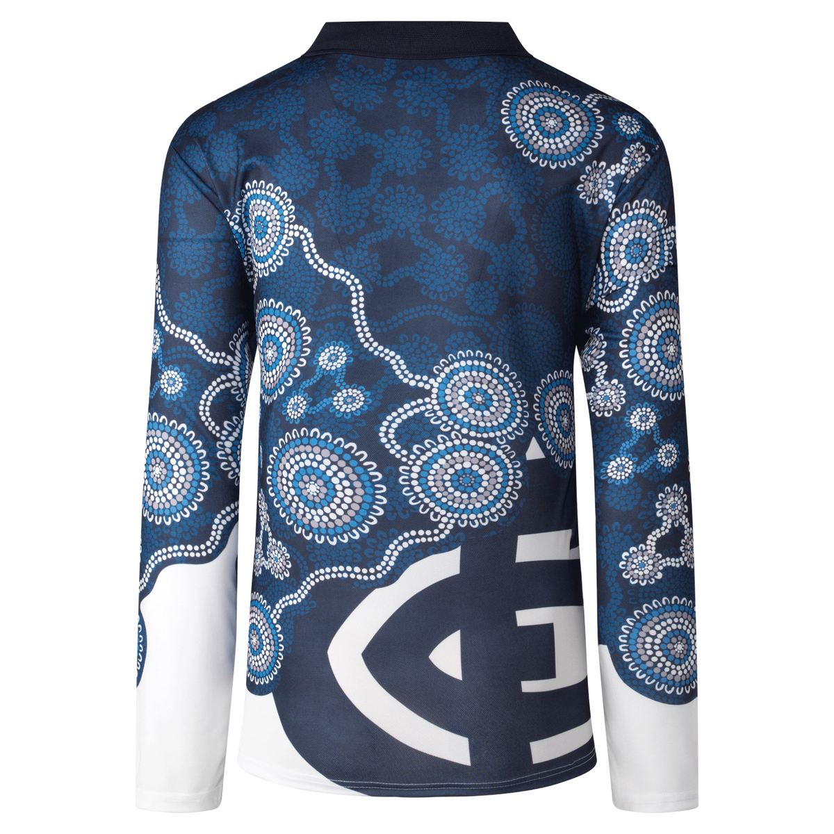 Carlton Blues AFL 2022 Playcorp Indigenous LS Polo Shirt Sizes S-3XL! W22