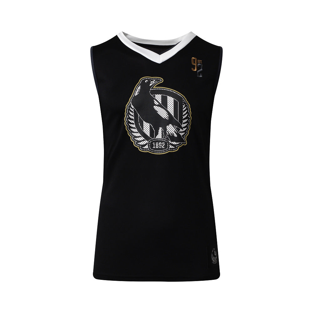 Collingwood Magpies AFL Summer Club Basketball Singlet Size S-3XL! S20