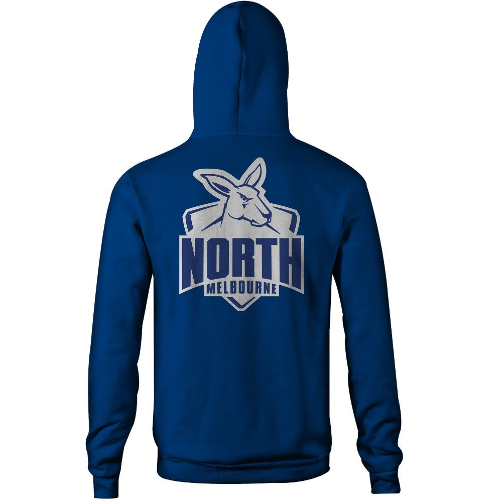 North Melbourne Kangaroos AFL Big Logo Long Sleeve Hoody Sizes S-7XL! BNWT's!