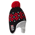 St Kilda Saints AFL PlayCorp Sherpa Fleece Beanie! W22