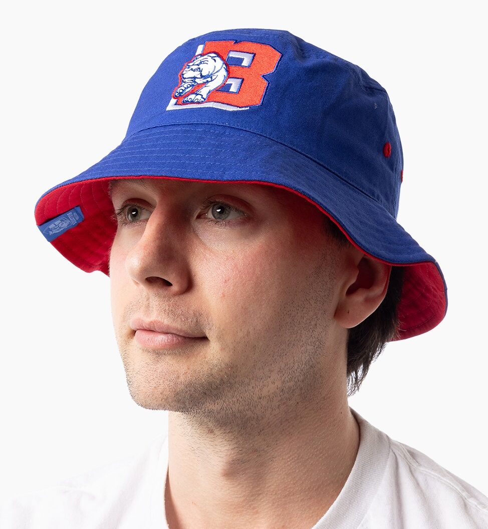 Western Bulldogs AFL Graphic Letter Bucket Hat Cap!