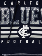 Carlton Blues AFL Youth Sketch Hoody Hoodie Sizes 8-16! T4