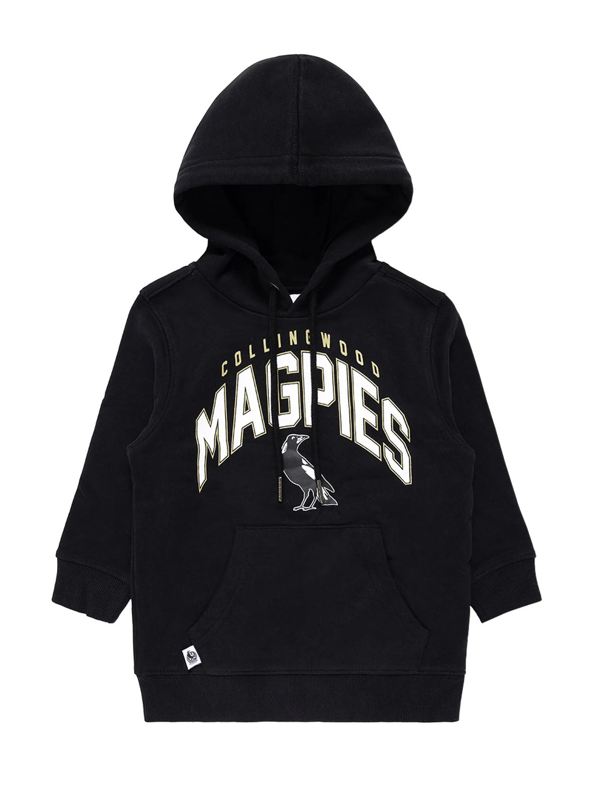 Collingwood Magpies AFL Youth Team Crest Hoody Kids Sizes 8-16! T3