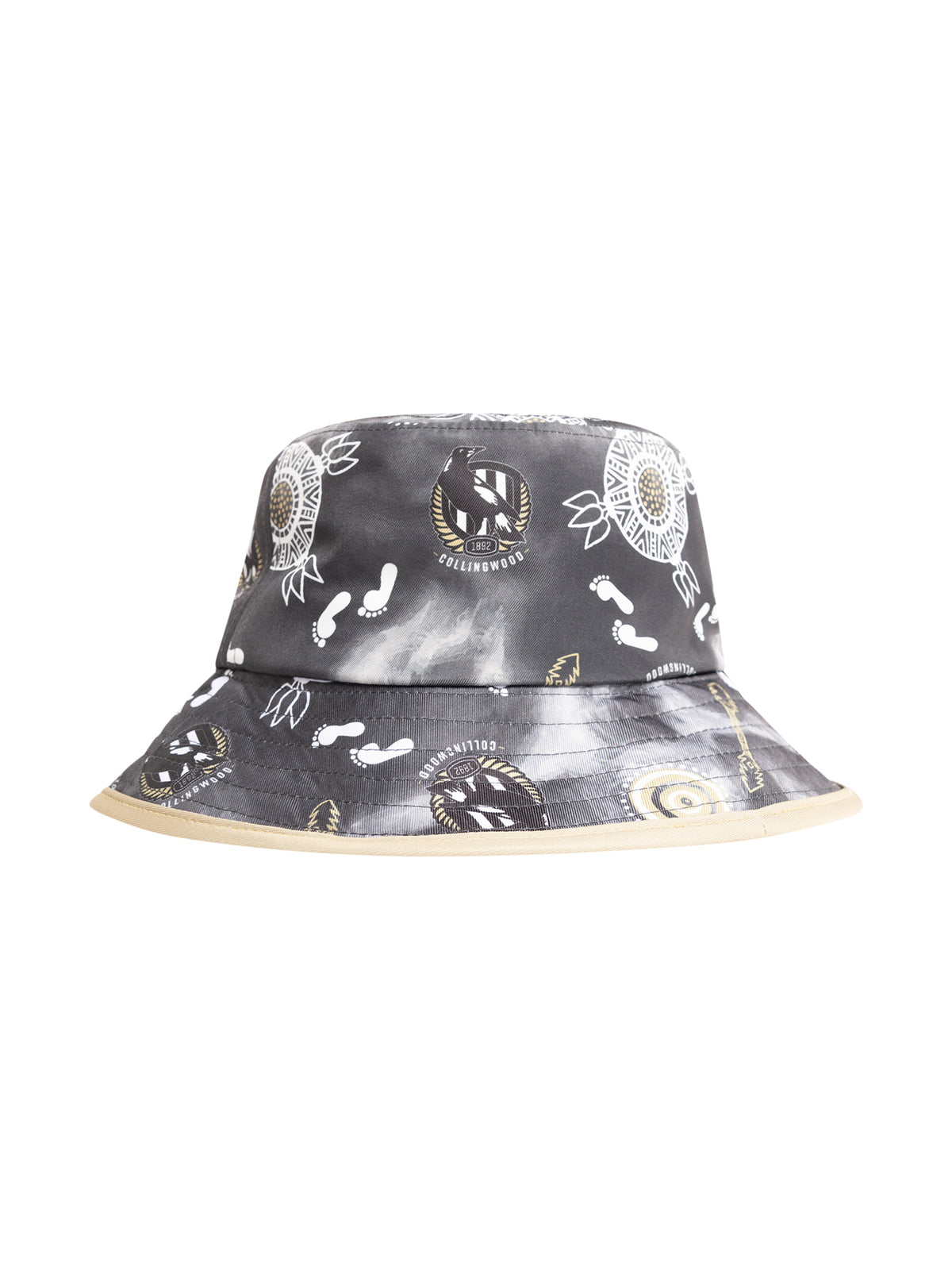 Collingwood Magpies AFL Indigenous Bucket Hat Cap!