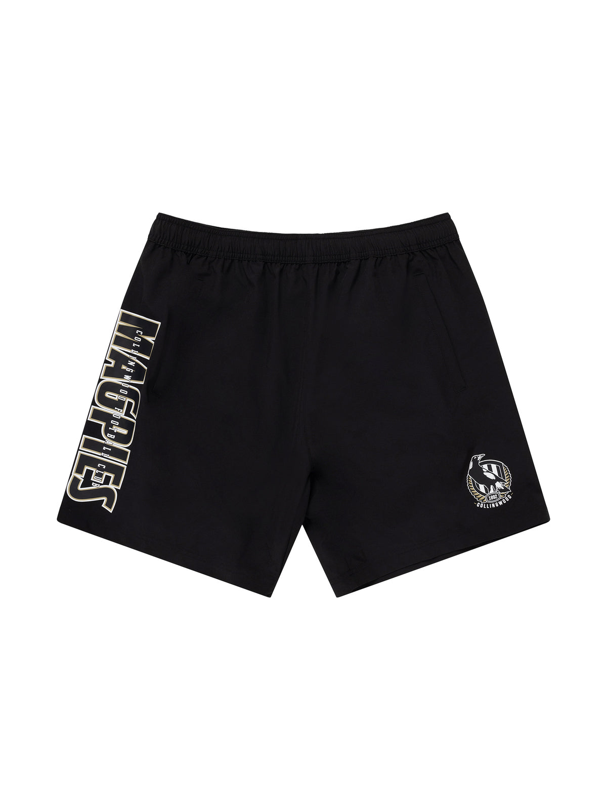 Collingwood Magpies AFL Performance Training Shorts Sizes S-5XL! S4