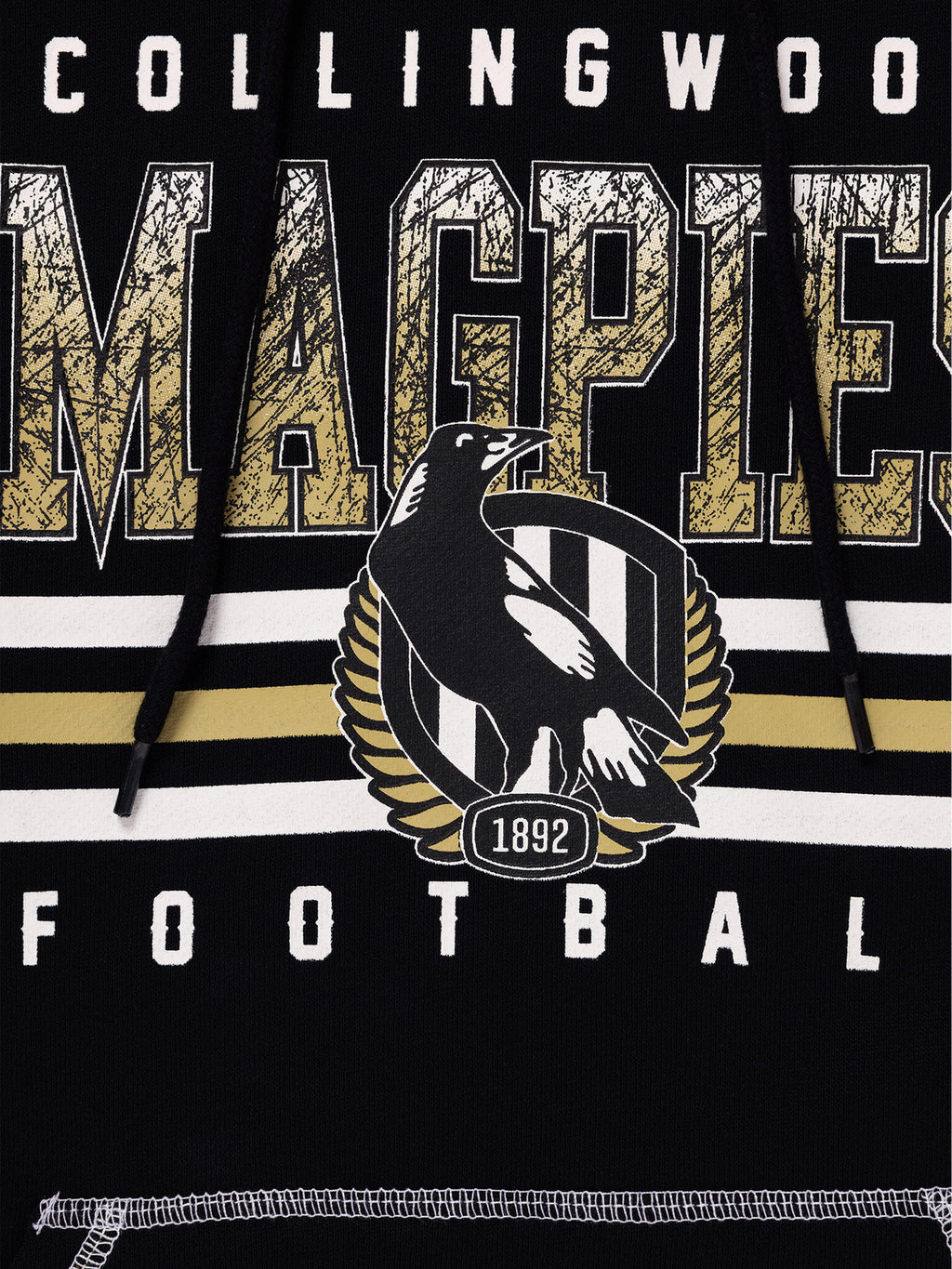 Collingwood Magpies AFL Youth Sketch Hoody Hoodie Kids Sizes 8-16! T4