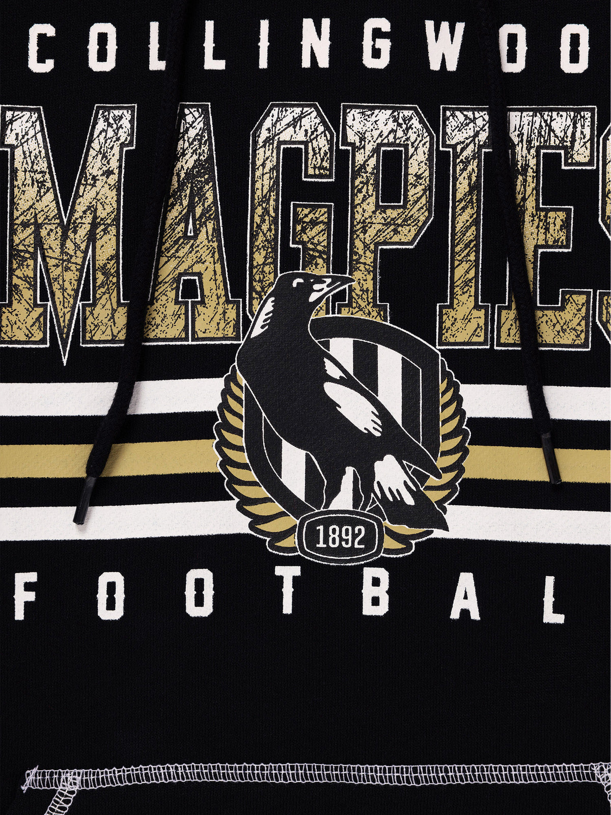 Collingwood Magpies AFL Youth Sketch Hoody Hoodie Kids Sizes 8-16! T4