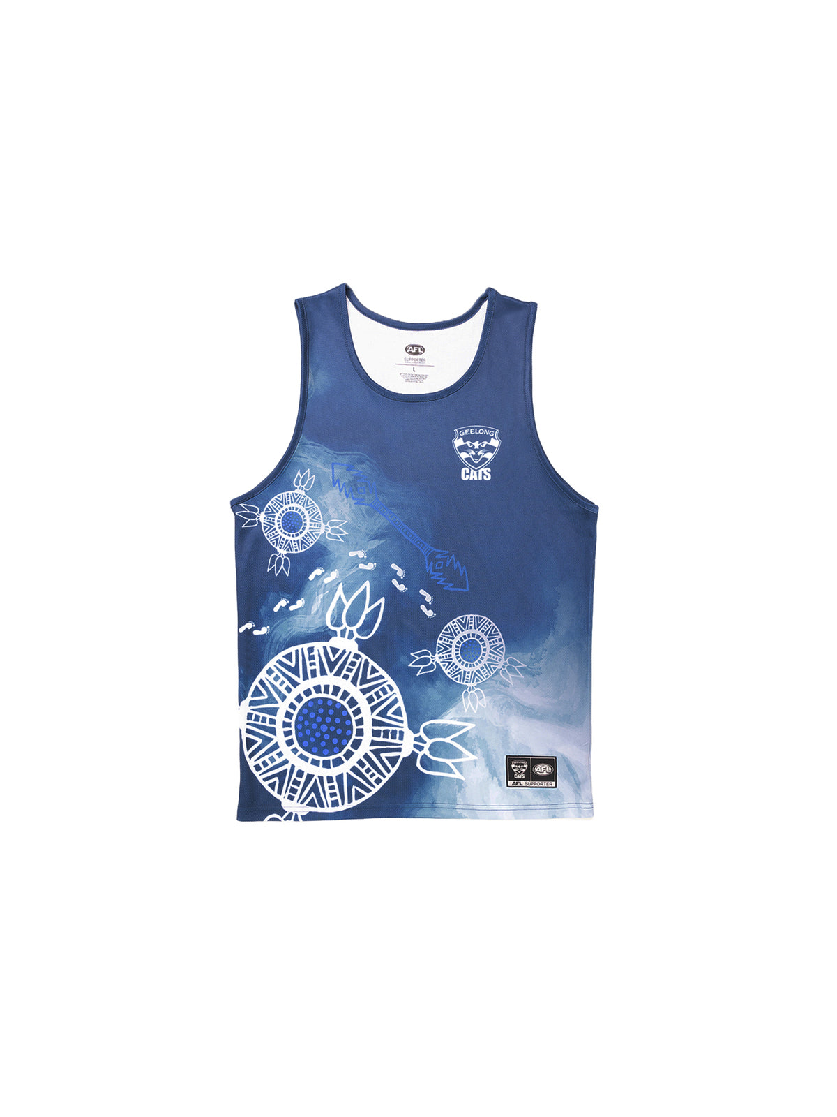 Geelong Cats AFL Indigenous Training Singlet Sizes S-5XL!