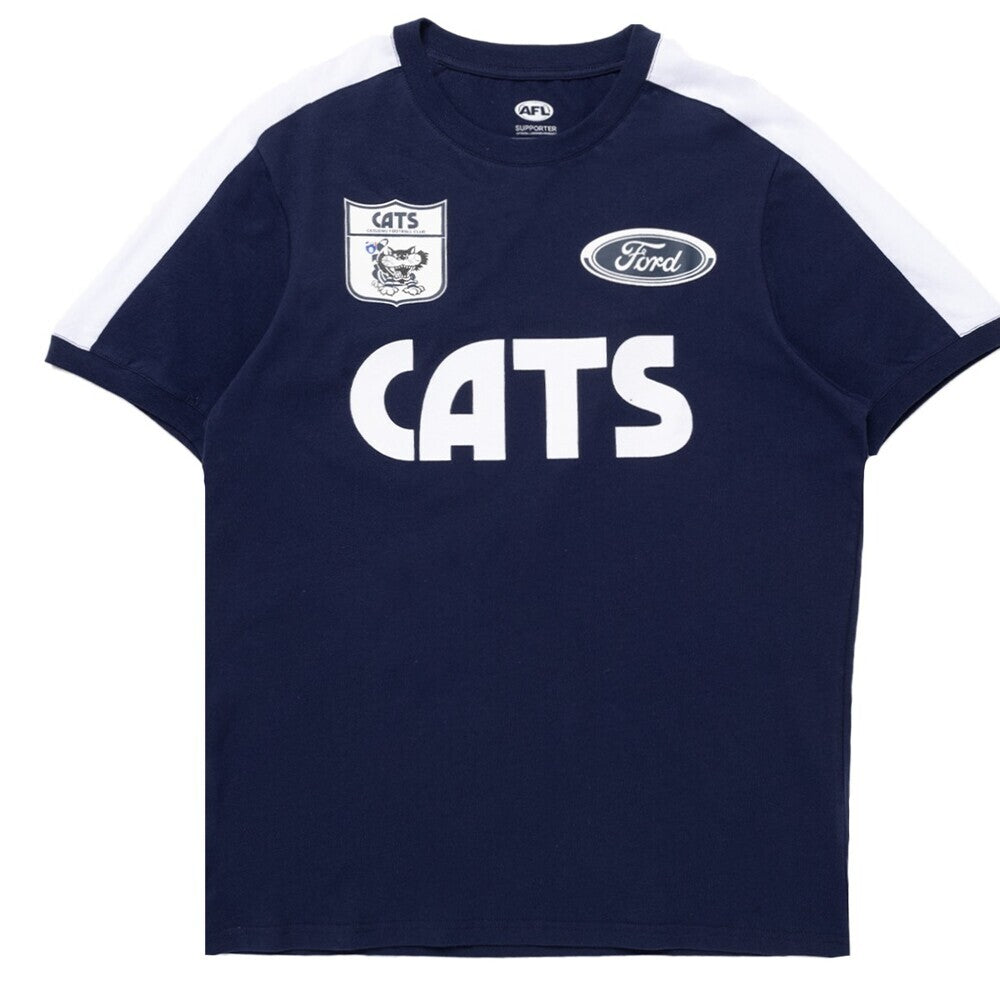 Geelong Cats AFL Throwback Graphic Tee Sizes S-5XL! W3