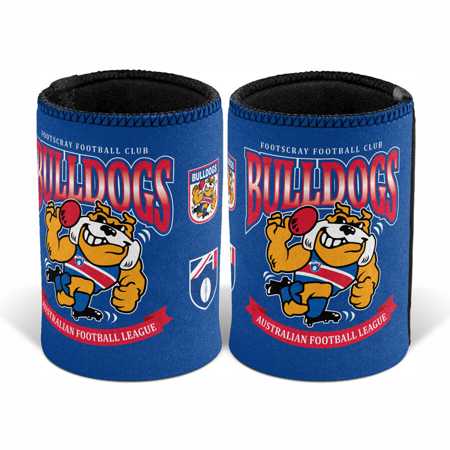 Western Bulldogs AFL Retro Can Cooler! Bottle Cooler Stubby Holder Cosy