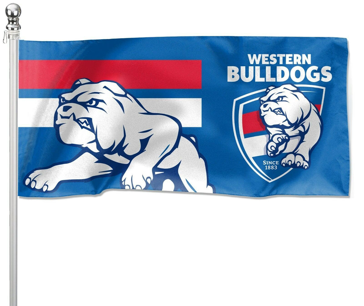 Western Bulldogs AFL Flag Pole Flag 180 by 90cms! LE